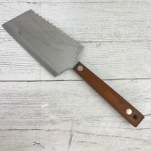 Vintage Robeson Stainless 5&quot; Descaler Cleaver Knife USA Chef Tenderizer ... - $39.99