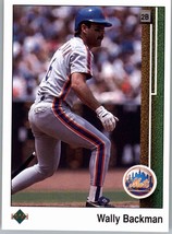1989 Upper Deck 188 Wally Backman  New York Mets - £0.77 GBP