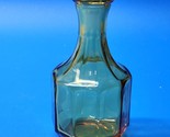 Vintage Mid Century Tiara Amber Honey Gold Panel Glass Vase - Hallmarked... - $18.78