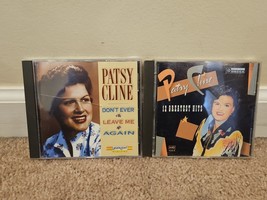 Lot de 2 CD Patsy Cline : Don&#39;t Ever Leave Me Again, 12 Greatest Hits - £7.57 GBP
