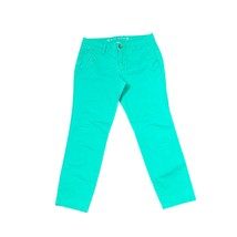 Old Navy Chino Crop Pants Size 4 Regular Green Womens Cotton Stretch Ble... - £15.85 GBP