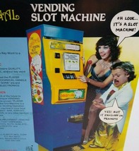 Bell-A-Matic Peanuts Vending Slot Machine Paper FLYER Original Promo Art... - $38.25