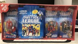 Justice League Unlimited Mega Buy Playcase Mattel Hawkgirl, Superman &amp; Flash NEW - £55.12 GBP