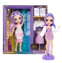 Rainbow High Fantastic Fashion Violet Willow 12&quot; Doll with Clothing &amp; Stand NIP - £29.72 GBP