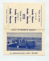 Lady Ester &amp; Lady Maria Ad Card Baird&#39;s Beach Perce Quebec Gannets  - £14.47 GBP