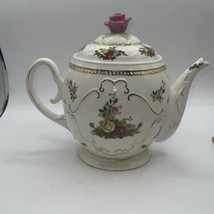 Royal Albert OLD COUNTRY ROSES 1982 Hard to find Teapot Cookie Jar 10” x 12” - £88.92 GBP