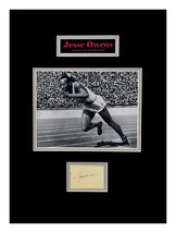 Jesse Owens Autograph Cut Museum Framed Ready to Display - £544.18 GBP