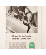 1955 Quaker State Motor Oil Advertisement Vintage Automobilia Pennsylvan... - €21,44 EUR