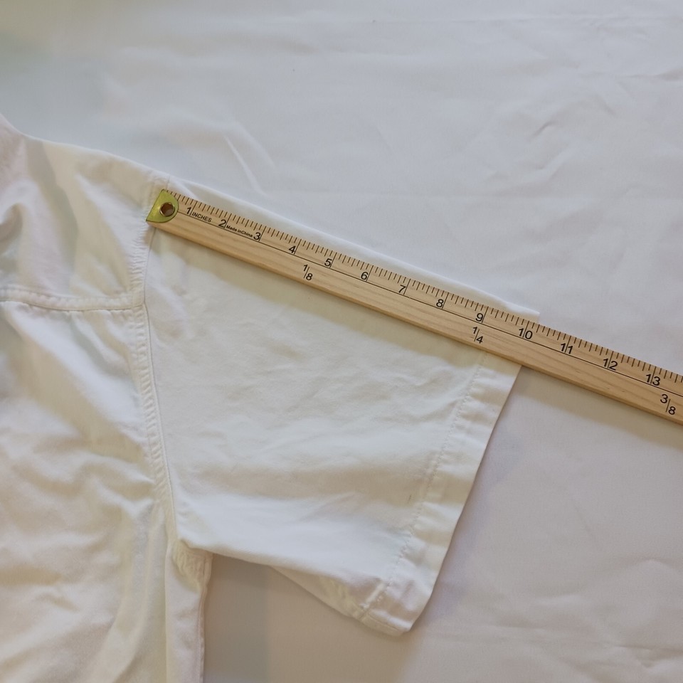 Wrangler Hero Comfortable Men's Cotton White Shirt Button Up Short Sleeve Size L Item image 6