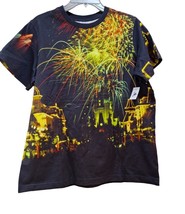 Disney Parks Vault 50th Collection Main Street Fireworks T-Shirt Adult S... - $29.35
