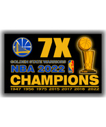 Golden State Warriors Basketball Champions 7X Flag 90x150cm 3x5ft Black ... - £12.47 GBP