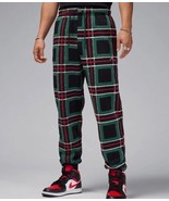 NWT men&#39;s medium nike Air Jordan essential Fleece Sweatpants plaid FV746... - $79.56 CAD