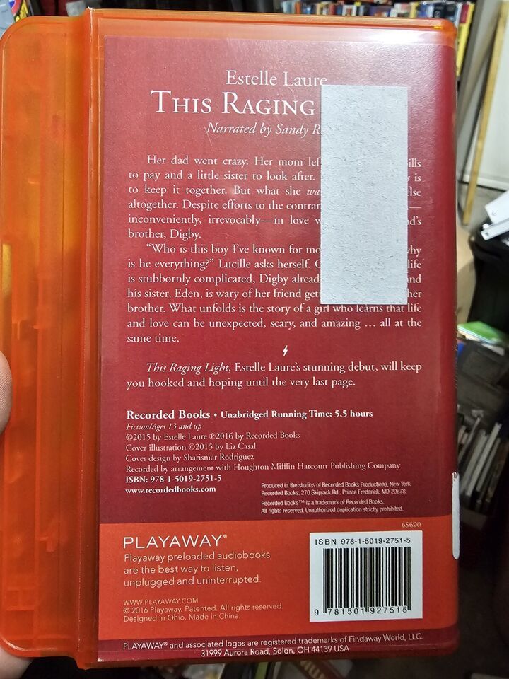 This Raging Light By Estelle Laure PLAYAWAY Audiobook Recorded Books Item image 2