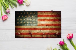 key holder for wall, wall key holder, US flag, Home key holder, family gift, key - £29.01 GBP