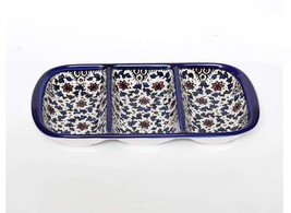 Palestinian Ceramic - Serving Dish Decorated Painted Tray Candy Made In Hebron - £27.40 GBP