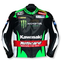  Jonathan Rea Kawasaki Ninja MOTOGP RACING Leather Jacket - $231.37 CAD