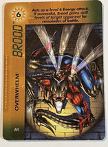Marvel Overpower 1996 Character Cards Brood Overwhelm  - £1.83 GBP