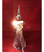 Hand Cut Vintage 13” Desk Lamp 24% Lead Clear Crystal - Yugoslavia BOTTO... - $34.65