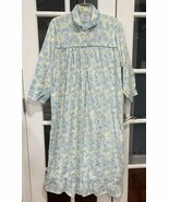 Pillow Soft Nightgown Womens L Cotton Flannel Floral Grannycore Cottagec... - $320.19 MXN