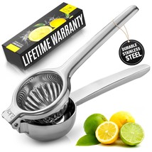 Lemon Squeezer Stainless Steel With Premium Quality Heavy Duty Solid Metal Squee - £36.37 GBP