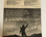 Geronimo Tv Guide Print Ad  Joseph Runningfox TPA18 - $5.93
