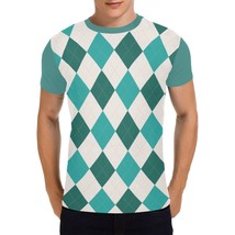 Tosca Rhombus Pattern Men&#39;s All Over Print T-shirt (USA Size) - $27.00