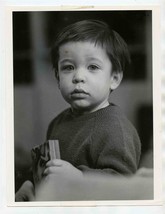 Young Boy With Book Photograph Black &amp; White 8&quot; x 10&quot; - £14.46 GBP