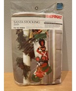 Vtg Bernat Needlepoint Kit Toyland Christmas Santa Stocking  Sealed 1979 - $66.76