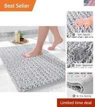 Bath Rug Mat, 32 x 20, Soft Shaggy Chenille Bathroom Rugs, Large Size, S... - $36.58