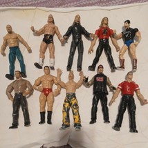 WWE WWF Lot of 10Titan Tron Live Jakks Pacific 1999-2001 Vintage hhh und... - £37.14 GBP