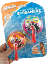 Aqua Monster Screamerz Banzai Water Swim Splash Balls Pool Toy Stretch Sling 3+ - £11.99 GBP