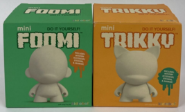 lot of 2 x Munny World Munny Mini TRICKY Mini FOOMI Blank Art Toy 4&quot; Lootcrate - £20.84 GBP