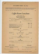 Coffee Room Luncheon &amp; Dinner Menus Hotel Sir Francis Drake San Francisco 1942 - £50.23 GBP