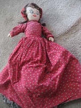Folk Vintage 3 in 1 Doll Little Red Riding Hood Wolf Grandma Plush   14 inches - £18.17 GBP