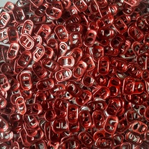 500 Red Aluminum Pop/Soda/Beer can Pull Tabs for Crafts Charity (2 Hole) - £10.22 GBP