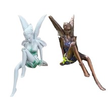 Flower Fairy Statue Resin Sculpture Fantasy Lawn Courtyard Outdoor Garde... - $20.99