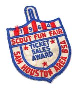 Vtg 1964 Scout Fun Fair Ticket Sales Sam Houston Boy Scout of America Ca... - $140.69 MXN