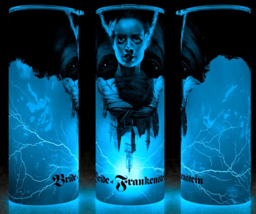 Glow in the Dark Bride of Frankenstein Universal Monsters Red Cup Mug Tu... - £17.90 GBP