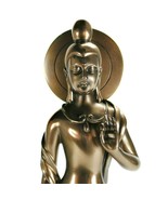 Kwan Yin Diamond Sutra Statue 11&quot; Slim Guan Yin Quan Bronze Resin Buddha... - €51,89 EUR