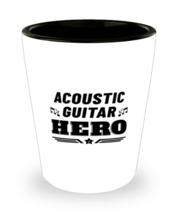 Acoustic Guitar Hero Player Shot Glass - 1.5 oz Ceramic Cup For Music Fans  - £10.34 GBP