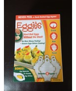 EGGIES Hard Boiled Egg Cooker SIX Plastic Cookers + Yolk Separator New - £5.13 GBP