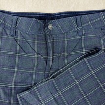 Prana Shorts Mens 36 Plaid Gray Polyester Hiking Outdoors Casual Mens Ch... - $21.29