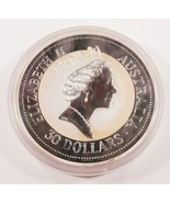 1993 .999 Fine Silver 1 Kilogram Australia Kookaburra in Capsule Toned - $39,447.24 MXN