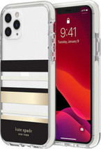 kate spade new york Hardshell Case - iPhone 11 Pro - Park Stripe Gold Foil/Clear - £8.20 GBP