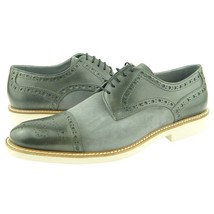 Charles Stone Cap Toe Oxfords, Men&#39;s Dress/Casual Lace-Up Shoes, Grey 7-... - £71.25 GBP