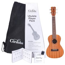 Cordoba Concert Ukulele Player Pack with Travel Bag - £116.48 GBP