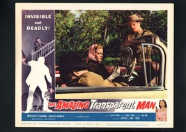 AMAZING TRANSPARENT MAN-1959-LOBBY CARD #1-HORROR FILM-11X14 - £46.90 GBP