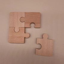 Puzzle Entry Buckle Two Round Buckle Beech Teaching Aids - $23.38