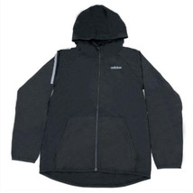 adidas Big Kid Boys Full Zip Windbreaker Jacket Color Black Size Medium - £28.10 GBP