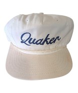 Vintage Strapback Quaker State Oil Hat White 80s. Cap  - $184.65 MXN